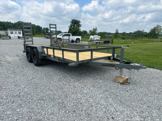 2024 Ridgeline 82x16 10k Utility Trailer #0840